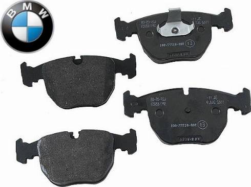 BMW 34116761252 - Тормозные колодки, дисковые, комплект onlydrive.pro