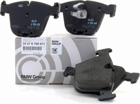 BMW 34216768471 - Тормозные колодки, дисковые, комплект onlydrive.pro