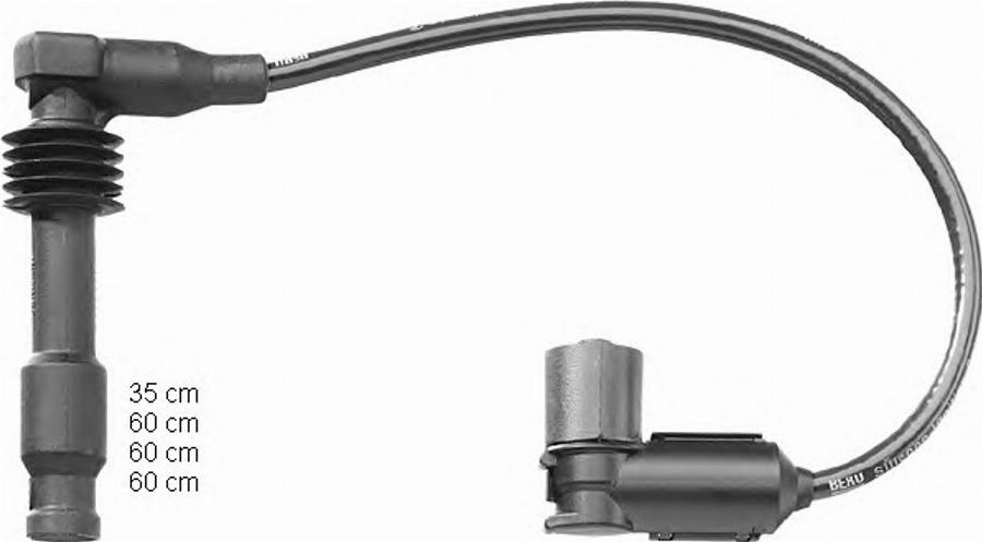 BorgWarner (BERU) 0300891160 - Ignition Cable Kit onlydrive.pro