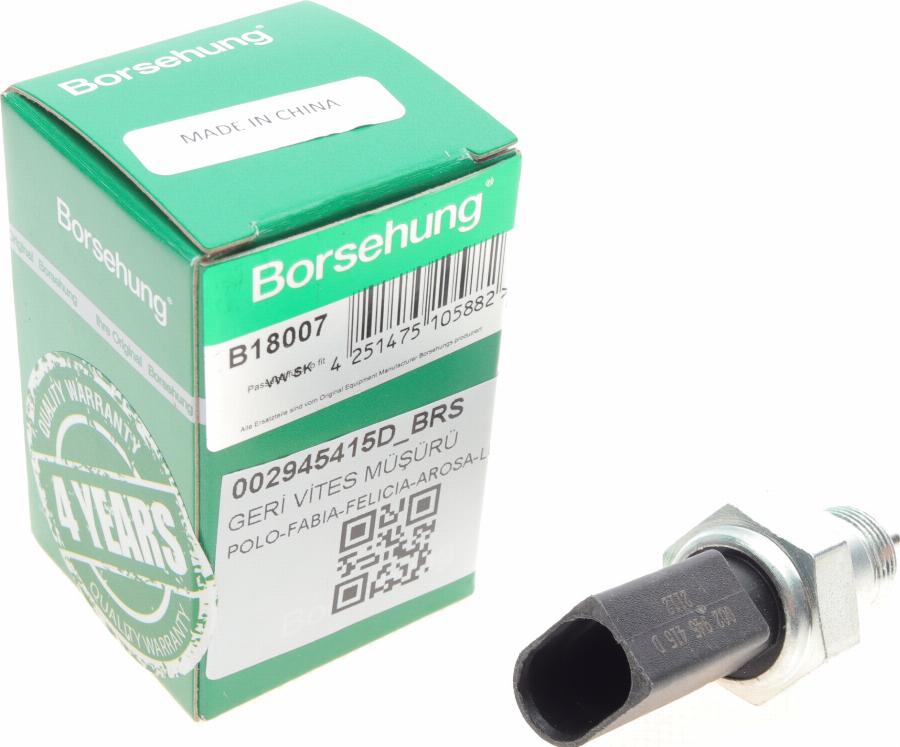 Borsehung B18007 - Switch, reverse light onlydrive.pro