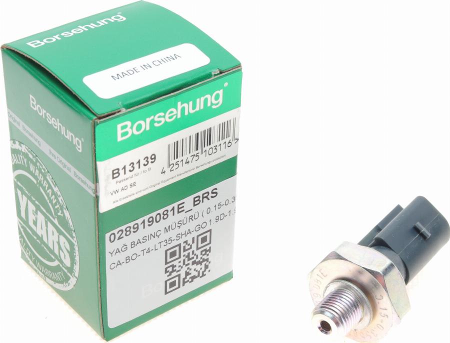 Borsehung B13139 - Датчик, давление масла onlydrive.pro