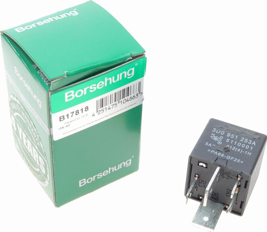 Borsehung B17818 - Multifunkcionāls relejs onlydrive.pro