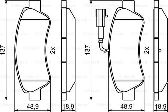 BOSCH 0 986 494 994 - Brake Pad Set, disc brake onlydrive.pro