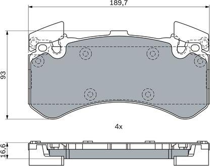 BOSCH 0 986 494 991 - Brake Pad Set, disc brake onlydrive.pro