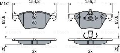 BOSCH 0 986 494 958 - Brake Pad Set, disc brake onlydrive.pro