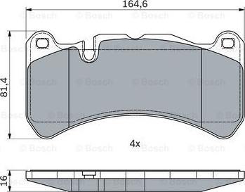 BOSCH 0 986 494 965 - Bremžu uzliku kompl., Disku bremzes onlydrive.pro