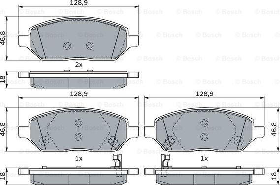 BOSCH 0 986 494 906 - Brake Pad Set, disc brake onlydrive.pro