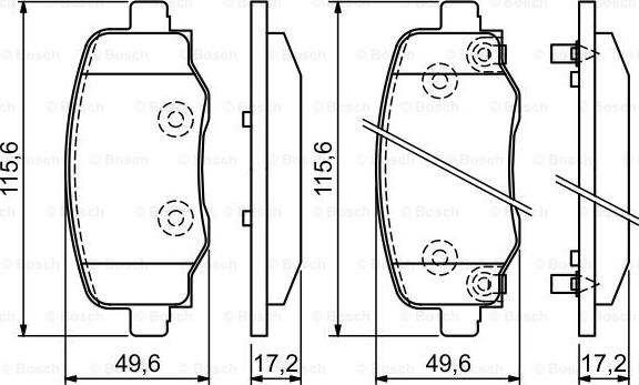 BOSCH 0 986 494 930 - Brake Pad Set, disc brake onlydrive.pro