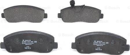 BOSCH 0 986 494 498 - Brake Pad Set, disc brake onlydrive.pro