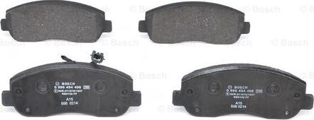 BOSCH 0 986 494 498 - Brake Pad Set, disc brake onlydrive.pro