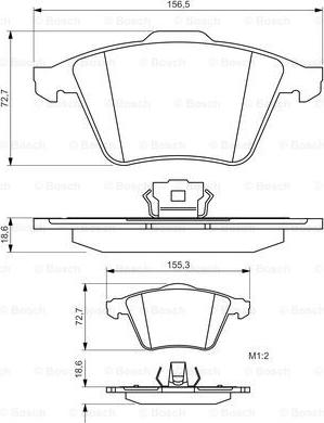 BOSCH 0 986 494 492 - Piduriklotsi komplekt,ketaspidur onlydrive.pro