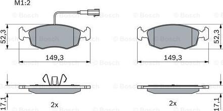 BOSCH 0 986 494 463 - Brake Pad Set, disc brake onlydrive.pro