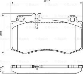 BOSCH 0 986 494 405 - Brake Pad Set, disc brake onlydrive.pro