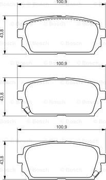 BOSCH 0 986 494 400 - Brake Pad Set, disc brake onlydrive.pro