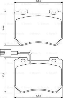 BOSCH 0 986 494 402 - Brake Pad Set, disc brake onlydrive.pro