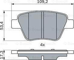 BOSCH 0 986 494 416 - Brake Pad Set, disc brake onlydrive.pro