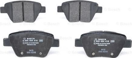 BOSCH 0 986 494 416 - Brake Pad Set, disc brake onlydrive.pro