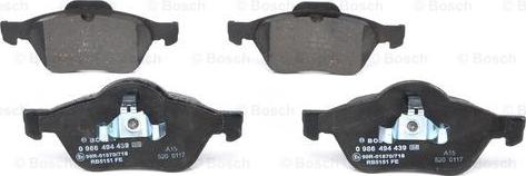 BOSCH 0 986 494 439 - Brake Pad Set, disc brake onlydrive.pro