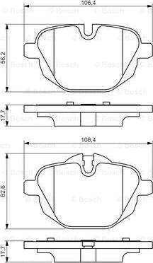 BOSCH 0 986 494 432 - Brake Pad Set, disc brake onlydrive.pro