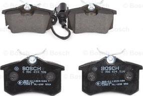 BOSCH 0 986 494 598 - Brake Pad Set, disc brake onlydrive.pro