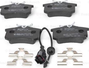 BOSCH 0 986 494 598 - Brake Pad Set, disc brake onlydrive.pro