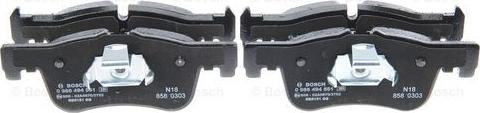 BOSCH 0 986 494 561 - Brake Pad Set, disc brake onlydrive.pro