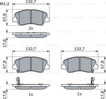 BOSCH 0 986 494 563 - Brake Pad Set, disc brake onlydrive.pro