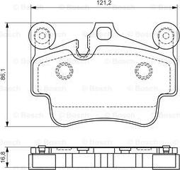 BOSCH 0 986 494 567 - Brake Pad Set, disc brake onlydrive.pro