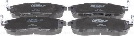 BOSCH 0 986 494 572 - Brake Pad Set, disc brake onlydrive.pro