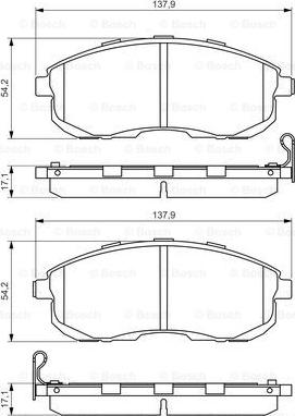 BOSCH 0 986 494 572 - Brake Pad Set, disc brake onlydrive.pro