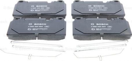 BOSCH 0 986 494 694 - Brake Pad Set, disc brake onlydrive.pro