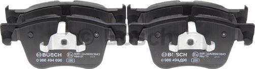 BOSCH 0 986 494 696 - Brake Pad Set, disc brake onlydrive.pro