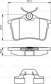 BOSCH 0 986 494 646 - Stabdžių trinkelių rinkinys, diskinis stabdys onlydrive.pro