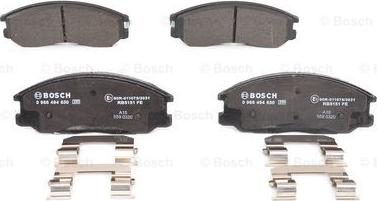 BOSCH 0 986 494 650 - Тормозные колодки, дисковые, комплект onlydrive.pro