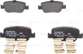 BOSCH 0 986 494 651 - Brake Pad Set, disc brake onlydrive.pro