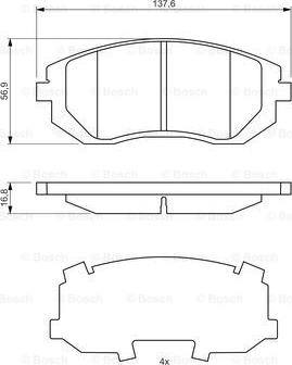 BOSCH 0 986 494 653 - Brake Pad Set, disc brake onlydrive.pro