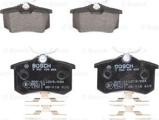 BOSCH 0 986 494 600 - Brake Pad Set, disc brake onlydrive.pro