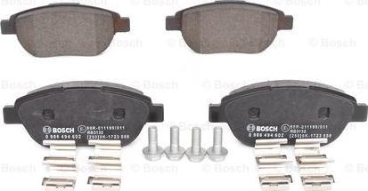 BOSCH 0 986 494 602 - Brake Pad Set, disc brake onlydrive.pro