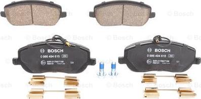 BOSCH 0 986 494 615 - Тормозные колодки, дисковые, комплект onlydrive.pro