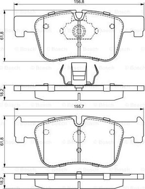 BOSCH 0 986 494 689 - Brake Pad Set, disc brake onlydrive.pro