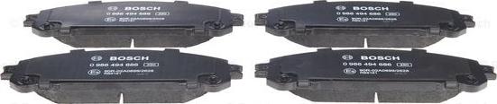 BOSCH 0 986 494 686 - Brake Pad Set, disc brake onlydrive.pro