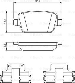 BOSCH 0 986 494 639 - Brake Pad Set, disc brake onlydrive.pro