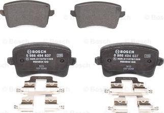 BOSCH 0 986 494 637 - Тормозные колодки, дисковые, комплект onlydrive.pro