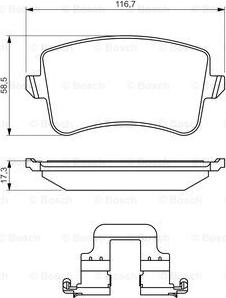 BOSCH 0 986 494 637 - Brake Pad Set, disc brake onlydrive.pro