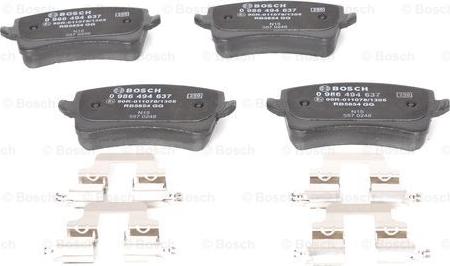 BOSCH 0 986 494 637 - Brake Pad Set, disc brake onlydrive.pro