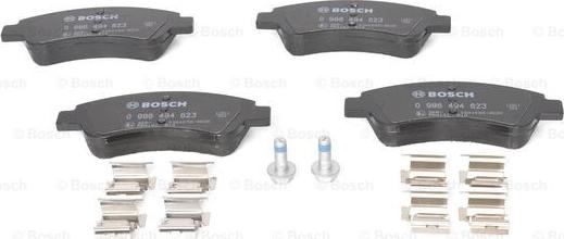 BOSCH 0 986 494 623 - Brake Pad Set, disc brake onlydrive.pro