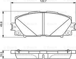 BOSCH 0 986 494 670 - Brake Pad Set, disc brake onlydrive.pro