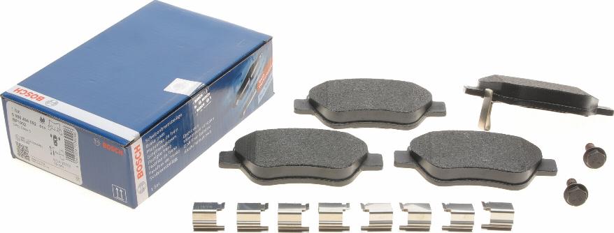 BOSCH 0 986 494 092 - Brake Pad Set, disc brake onlydrive.pro