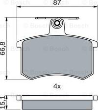 BOSCH 0 986 494 059 - Stabdžių trinkelių rinkinys, diskinis stabdys onlydrive.pro