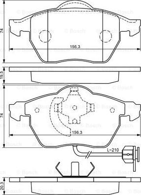 BOSCH 0 986 494 050 - Brake Pad Set, disc brake onlydrive.pro